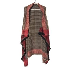 Marc New York By Andrew Marc Sleeveless Long Cardigan Waterfall Duster